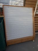 Greeting Card Storage Unit in White & Light Beech Finish