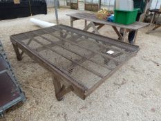 Mesh Table & Wood Table