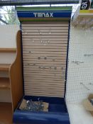 Tenax Slatwall Display Stand with Fittings