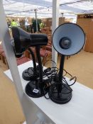 3 Black Desk Lamps