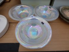 5 Iridescent Bowls