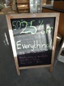 'A' Frame Blackboard