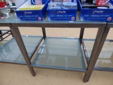 2 Tier Glass Topped Display Table - Large