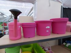 Watering Can & 7 Planters