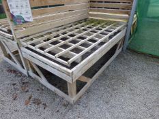 Tanalised Display Stand with Trellis Back