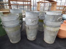 Galvanised Flower Containers