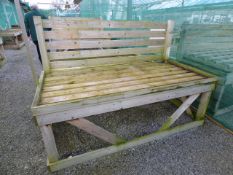 Tanalised Bench with Supports & Trellis