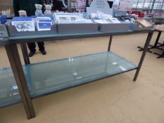 2 Tier Glass Topped Display Table - Medium