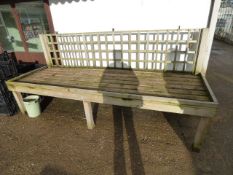 Tanalised Garden Display Bench