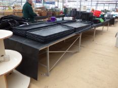 6m x 2m Aluminium Display Table with Capillary Matting