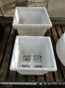 2 Square Heavy Duty Planters