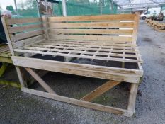 Tanalised Display Stand with Trellis Back