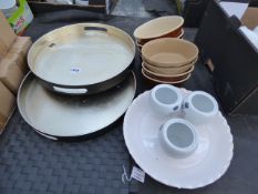 Oval Bowls - Sugar Pots - Circular Trays