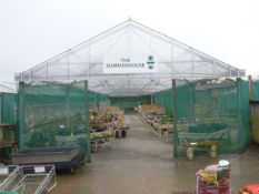 Cambridge Single Bay Polycarbonate Open Side & Ends 6.62 x 25 Metres - 2011 including Lighting and