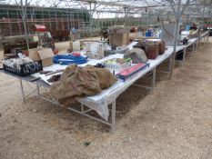 Aluminium Display Table - 12 x 2m