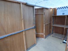 Plywood & Softwood Partition Wall with Access Door