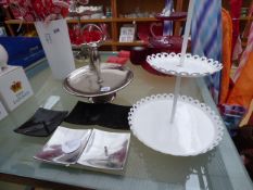 2 Cake Stands & Candle Holders