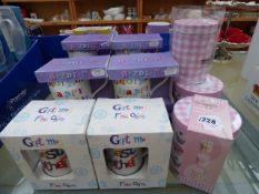 Beakers and Storage Tins