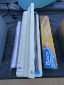 Cling Film Dispenser - Roll of Cling Film & Roll of Greaseproof Paper