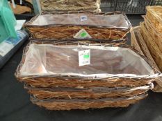 7 Lined Rustic Troughs