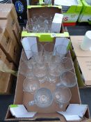 2 Boxes of Glass Latte Cups