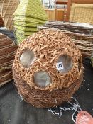3 Rattan Baskets - 12