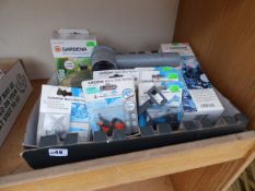 Box containing Assorted Gardena Micro Drip Fittings