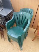 12 Stacking Garden Chairs