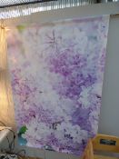 Printed Hanging Canvas Depicting Clematis