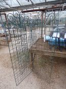 Metal Green Finish Display Trellis