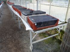 Aluminium Bench with Capillary Matting - 25 x 1 m