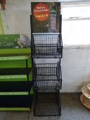 2 Sided Wire Basket Stand