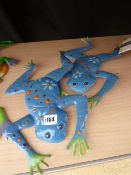 Decorative Blue Frogs