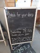 Aluminium Framed 'A' Frame Blackboard - Large