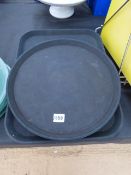 4 Circular & 7 Rectangular Non-Slip Trays