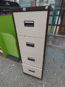 Coffee & Cream 4 Drawer Foolscap Filing Cabinet
