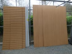 Assorted Wall Boarding including Slatwall