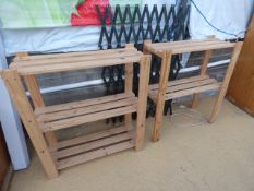 2 Pine Shelving Unit - 3 Tier