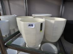 3 Sided Vases & 1 Tapered