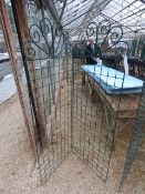 Metal Green Finish Display Trellis