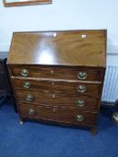 Mahogany Georgian Fall Front Bureau