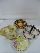 4 Porcelain Fruit Dishes etc