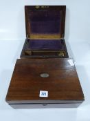 3 Mahogany Writing Boxes