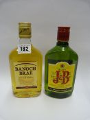 Half Bottle of Bannock Brae Scotch Whisky & Half Bottle of Rare J&B Scotch Whisky