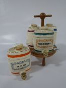 4 Wade Ceramic Spirit Kegs