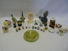 Tray consisting of Wedgewood Glass Squirrel - Gobels Birds etc
