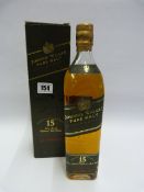 Bottle of 15 Year Old Pure Malt Johnnie Walker Whisky