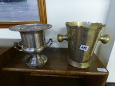 2 Silver Plated Champagne Buckets