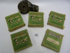 5 Boxed Ensigned Limited Mickey Mouse 16mm Films & Another