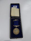 Solid Silver School Attendance Medal